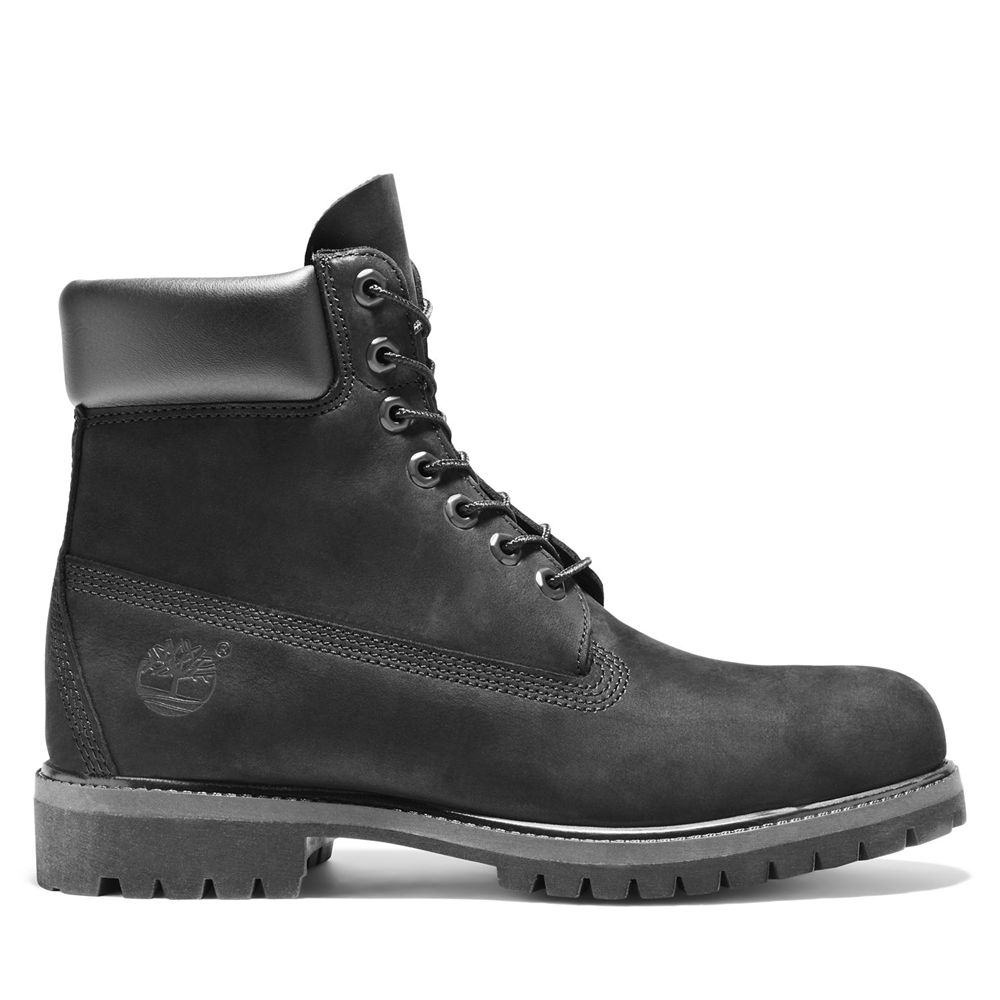 Timberland Μποτες Χιονιού Ανδρικα Μαυρα - 6-Inch Premium Waterproof - Greece 0619824-VG